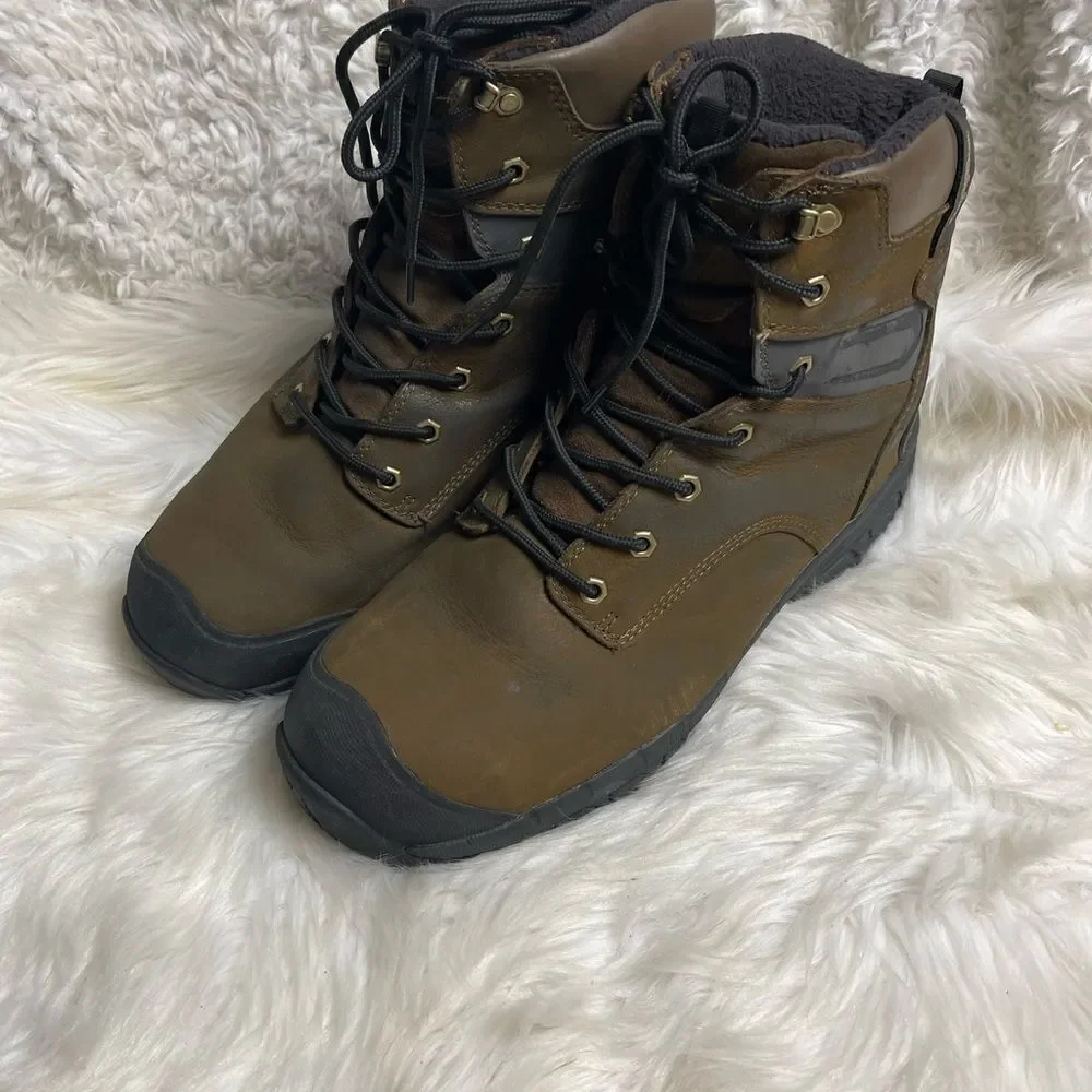 Refrigiwear Iron Tuff Hiker Leather waterproof insulated lace up boots Size 14M